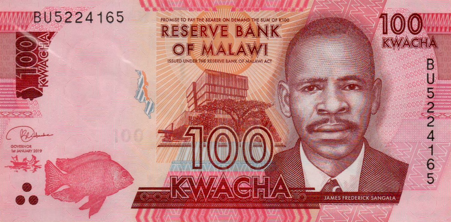 Malawi 100 2019 UNC P-65/d